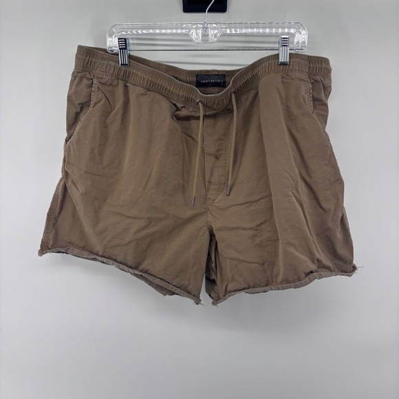 American Eagle Outfitters Pants - American Eagle Outfitters XXL Flex Khaki Brown Drawstring Casual Shorts
